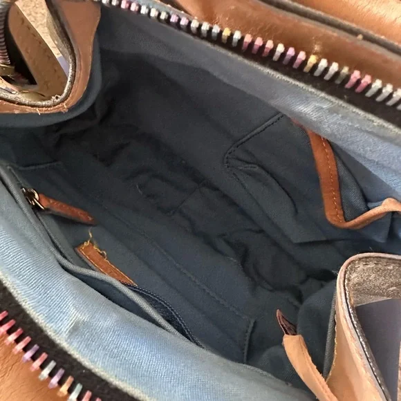 Dooney & Bourke Vintage Multicolor Rainbow Small “IT” Buckle Bag Satchel Y2K - Picture 9 of 9